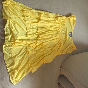 Yellow sleeveless top
